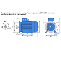 Электродвигатель АИР 80A2Ж - 1,5x2850 IM2081(B35) лапы+фланец